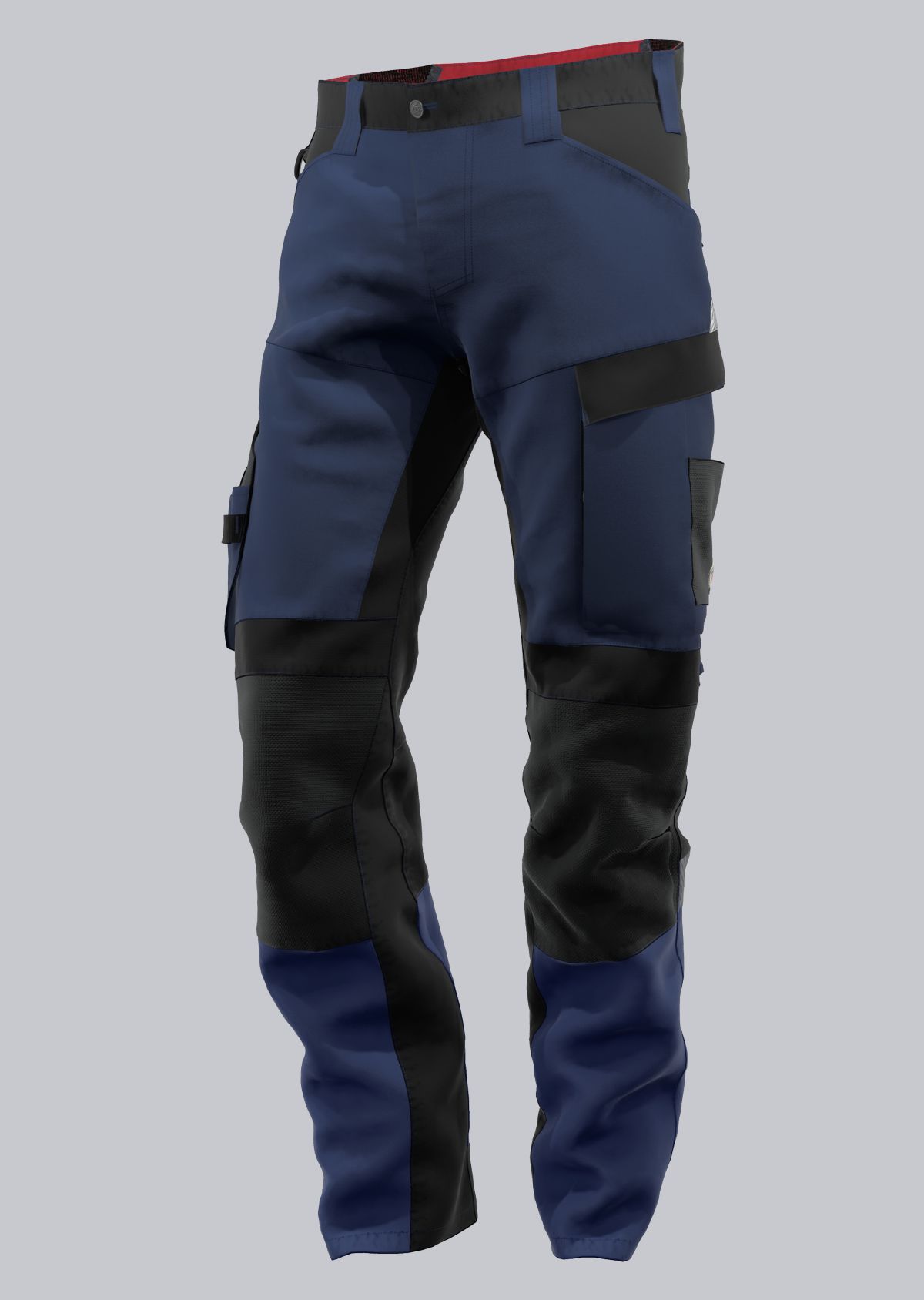 1818-565-1432_BP® Robust hybrid work trousers with knee pad pockets_night blue/black_Cover Image